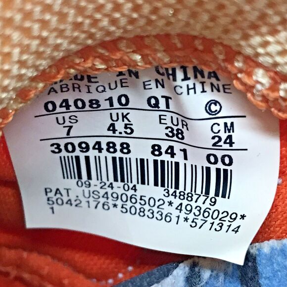 Nike Air Zoom Shox 2:45 Running Shoe Women's  7 Orange Blue Mesh Low Top Lace Up - Picture 9 of 12